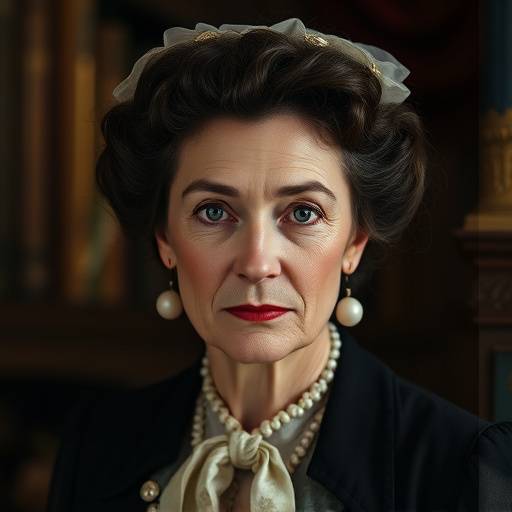 Photo de Isabelle Moreau, incarnant Madame Dubois