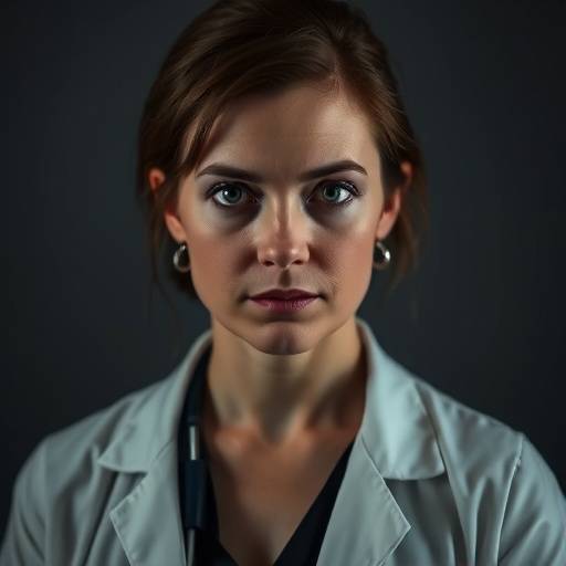 Photo de Léa Dubois, actrice jouant le rôle du Dr. Sophie Moreau.